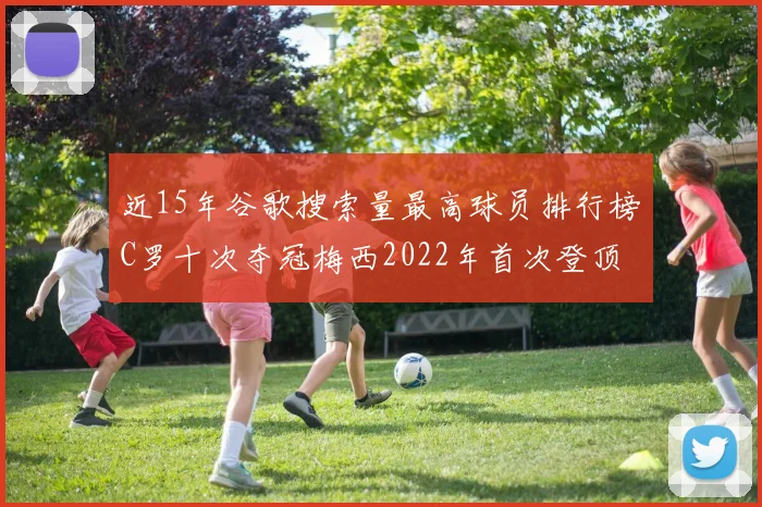 近15年谷歌搜索量最高球员排行榜C罗十次夺冠梅西2022年首次登顶